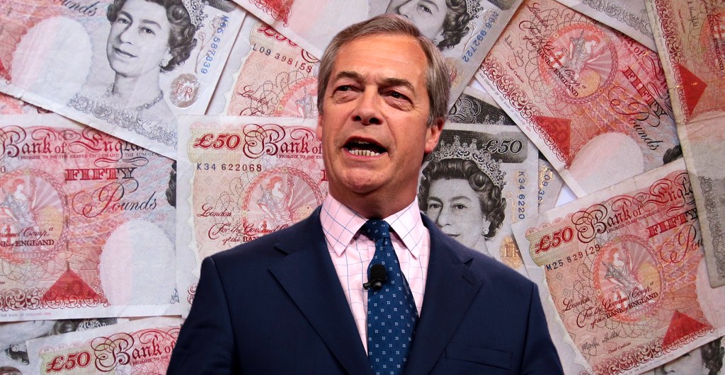 Farage Pushes 'Britcoin' Conspiracies, and a Newsletter Subscription