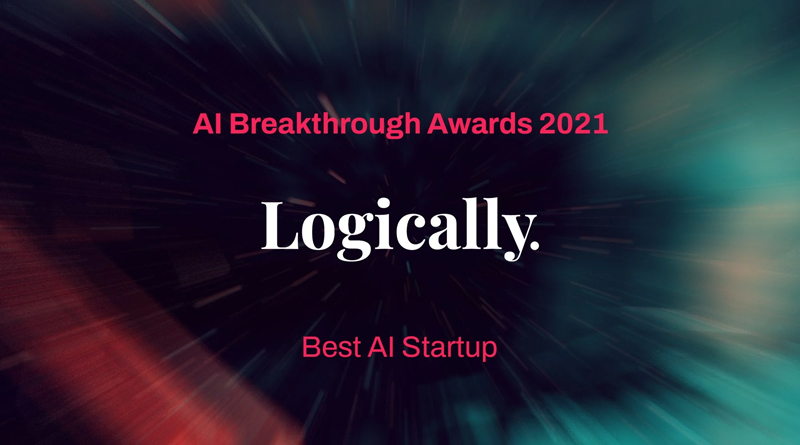 Logically awarded Best AI Startup at the 2021 AI Breakthrough Awards